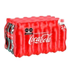 paquete de refrescos coca cola de 24 piezas (600 ml)